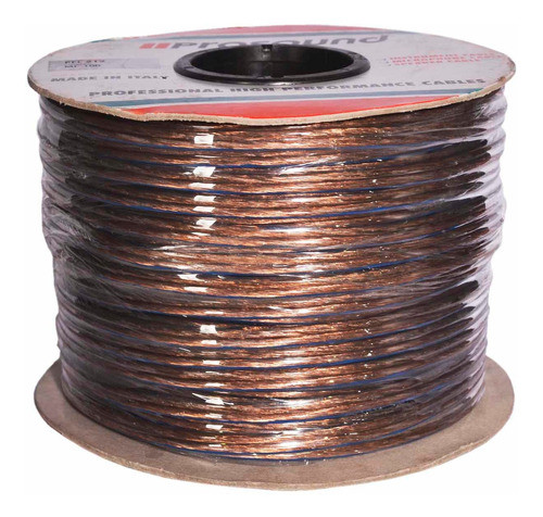 Cable Para Bocina Gemelo Plano 100m Prosound Pfl-212/100mt