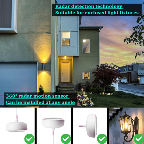 Bombillas De Luz De Inundación Para Exteriores Con Sensor De