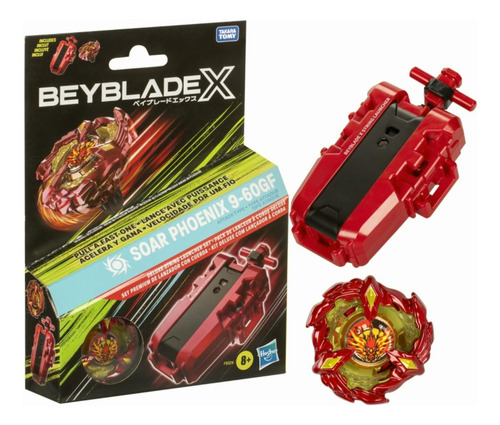 Beyblade X Soar Phoenix 9-60gf Juego De Lanzador De Cuerdas