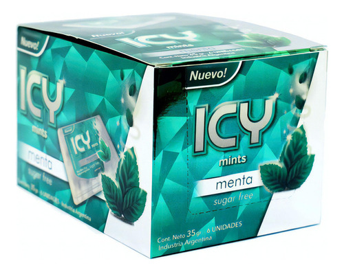 Caramelos Icy Menta X 6