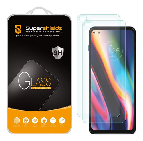 Supershieldz - Protector De Pantalla De Cristal Templado Par