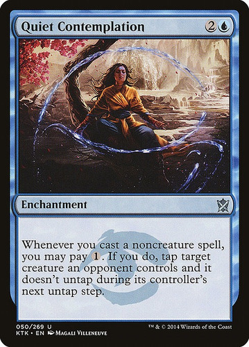 Carta Magic Quiet Contemplation Khans Of Tarkir Mtg