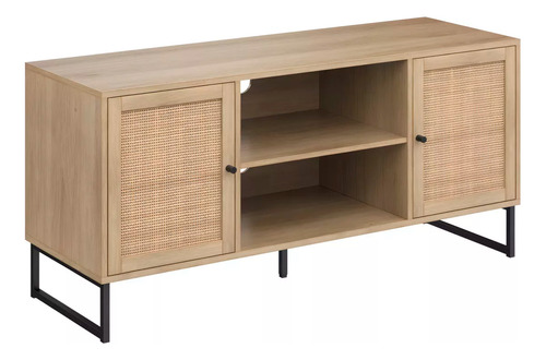 Rack De Tv O Buffet Rattan Rustico Dos Puertas