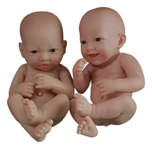 Gemelos Imitación Reborn 38 Cm Bebés De Juguetes.  Muecas 6