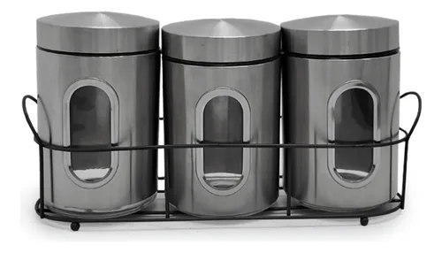 Set 3 Potes/ Envases De Cocina