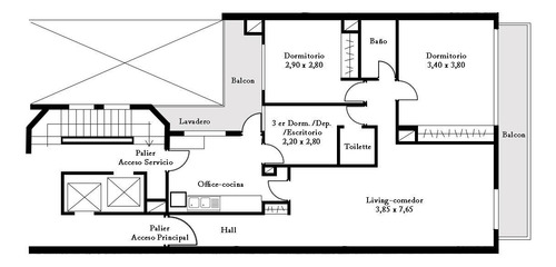 Libertador Y Bulnes - 104 M2 - Semipiso - Cfte Divino Pulmon - Dep Anexables - Plano Versátil