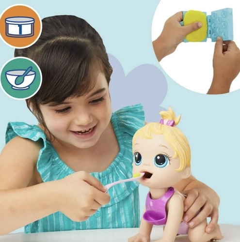 Baby Alive Snacks Doll Muñeca Que Come Y Va Al Baño