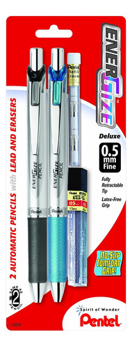 Portaminas 0.5mm Pentel Energize Con And Erasers Assorted 2