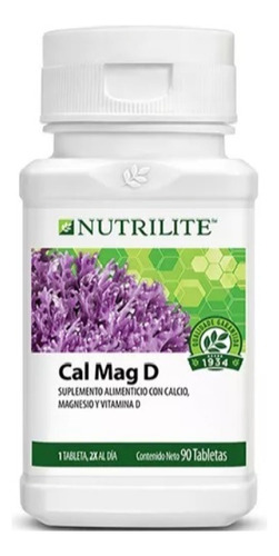 Vitaminas Nutrilite Calcio Magnesio Vitamina D 90 Tabletas Sabor Sin Sabor