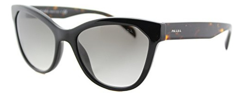 Pr 21ss Gafas De Sol De Mujer Prada Negro / Gris 40hmh