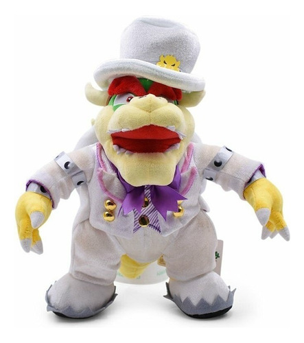 Super Mario Bros Wedding Bowser Koopa Muñeco Peluche Juguete