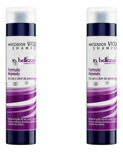 Kit De 2 Shampoo Matizador Violeta In Bellezza 300ml