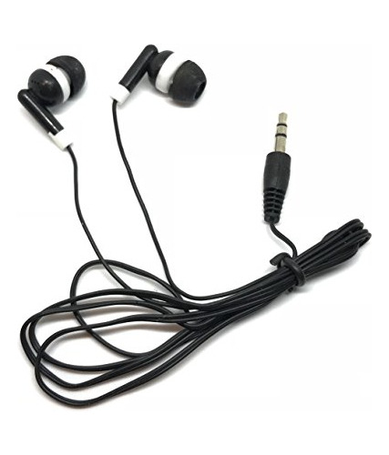 Earbuds Para iPhone Android Mp3 Player Negro