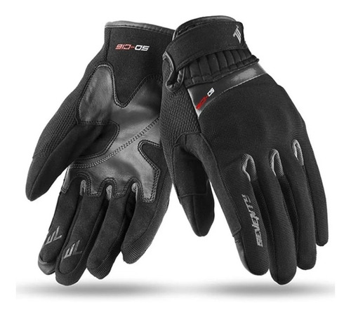 Guantes Moto Seventy Degrees Verano Protec Sd-c16 Negro Gris