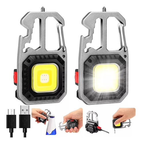 K 2 Piezas Linterna Led Compacta Cob, Brillante 1000 Lumen
