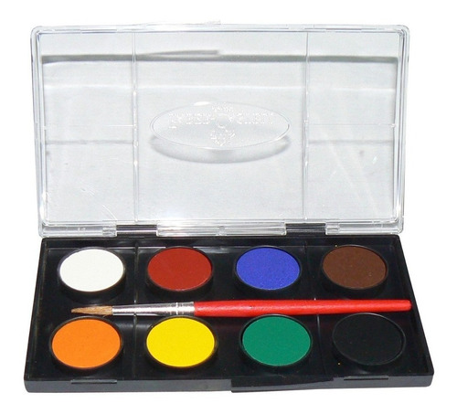 Acuarela Faber Castell X12 Colores + Pincel D Goma + Estuche