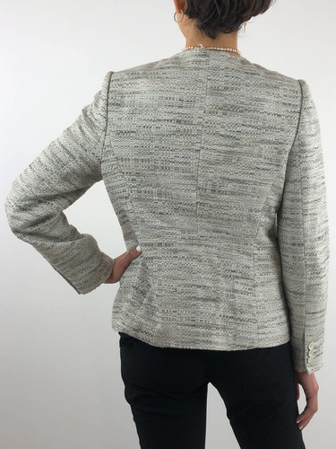Saco The Limited Talla M De Color Gris (Usado)