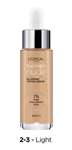 Base True Match Serum 2-3 Light Con Acido Hialurónico Loreal