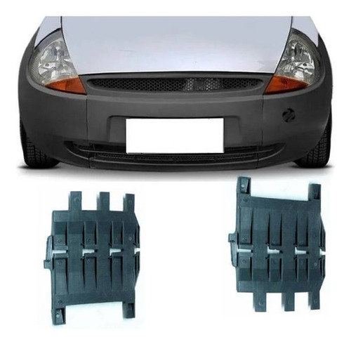 Juego Soportes De Paragolpe P/ Ford Ka 98 99 00 01 02 03 Del