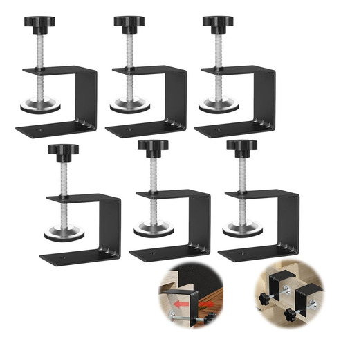 Kit Abrazaderas C Clips De Acero P/instalación Frontal Cajón