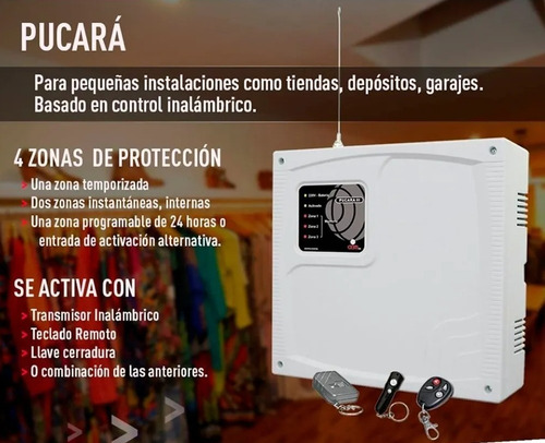 Imagen 3 de 3 de Kit Alarma Domiciliaria Casa Pucara Iii