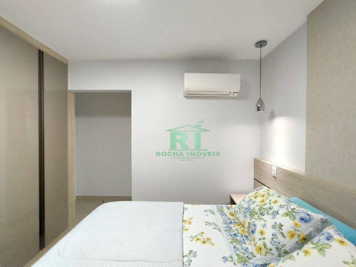 Imagem 17 de 30 de Apartamento Moderno, Varanda Gourmet, 3 Dormitórios, 2 Vagas, Área De Lazer, Pitangueiras, Guarujá/sp - Ap5235
