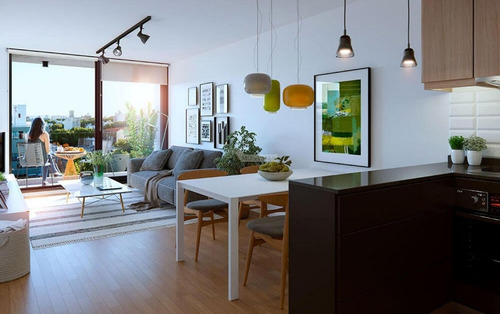 Imagen 4 de 8 de Apartamento Cordon Venta Monoambiente Constituyente Y Yaro Con Terraza