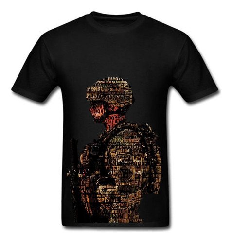 Camiseta Camisa Soldado Militar Guerreiro Moderno Dry Fit