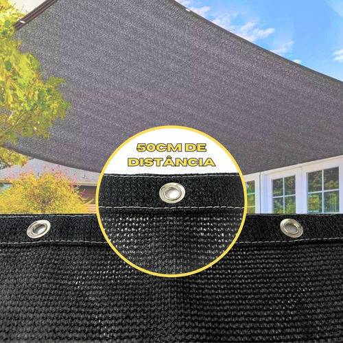 Sombrite Permeavel Proteçao 80% 4x15 Bainha/ilhós 1m