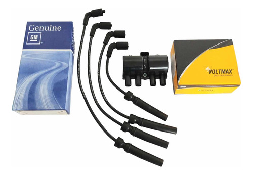 Kit Bobina Voltmax Y 4 Cables Bujia Gm Aveo 1.6 L 2012-2013.