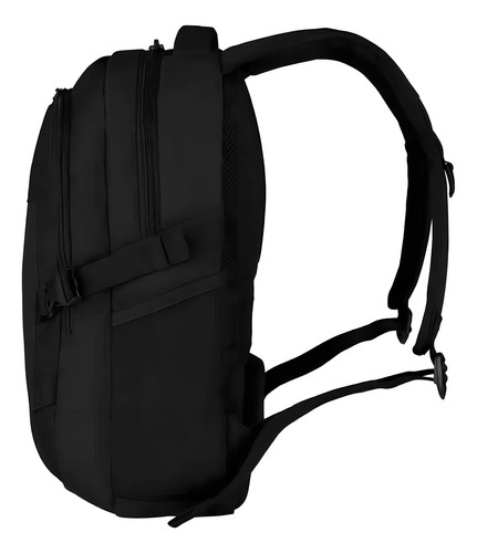 Mochila Vx Sport Evo Compact Backpack Negro, Victorinox Color Negro Diseño De La Tela Liso