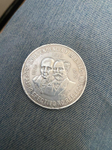 Moneda De Diez Pesos Plata 900