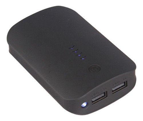 Power Bank Cafini Con Linterna 40.000mah 2 Usb Blanco/negro