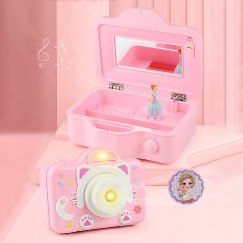 Mini Caja De Música X Projection Con Cámara Falsa, Caja De M