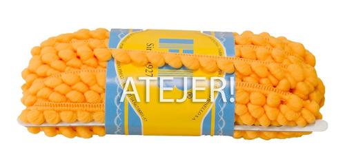 Imagen 3 de 3 de Galón Mini Pompón Marca Fb De 15mm X 10 Metros