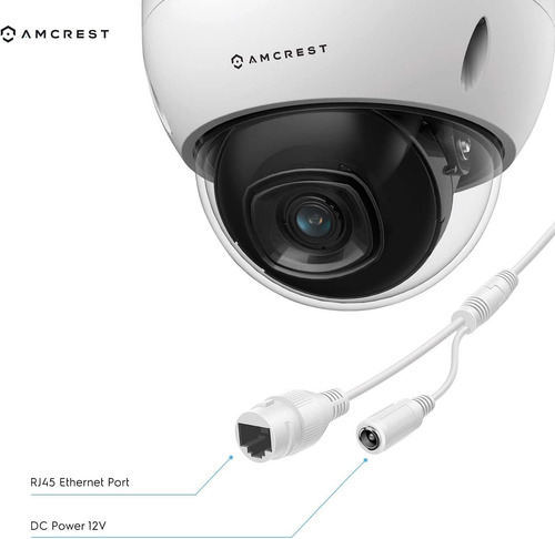 Cámara De Seguridad Amcrest, 5mp, Poe, Lente De 2.8mm