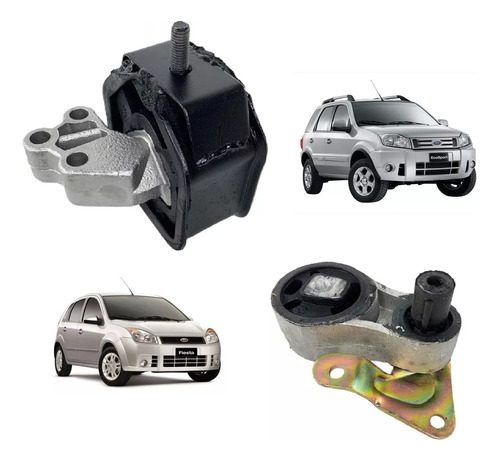 Kit Soporte Motor Derecho Pata Caja Ford Ecosport 1.6 Rocam