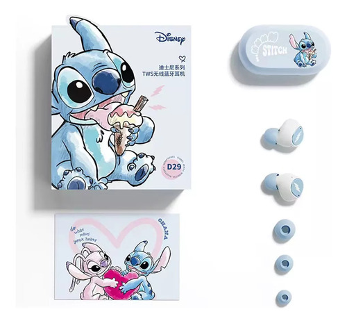 D29 Auriculares Bluetooth 5.3 True Lilo & Stitch
