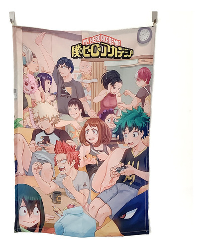 Poster My Hero Academia Anime Banderin Textil 60x40 Cm 