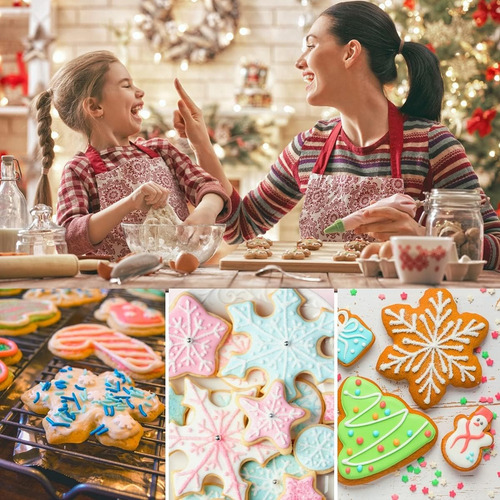 Juego De 9 Cortadores De Galletas De Copo De Nieve De Acero