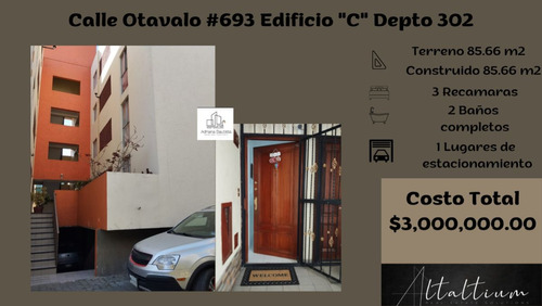 Departamento En La Delegación Gustavo A. Madero, Col. San Bartolo Atepehuacan, Otavalo #693, Cuenta Con Estacionamiento Para Invitados.  Nb10-di