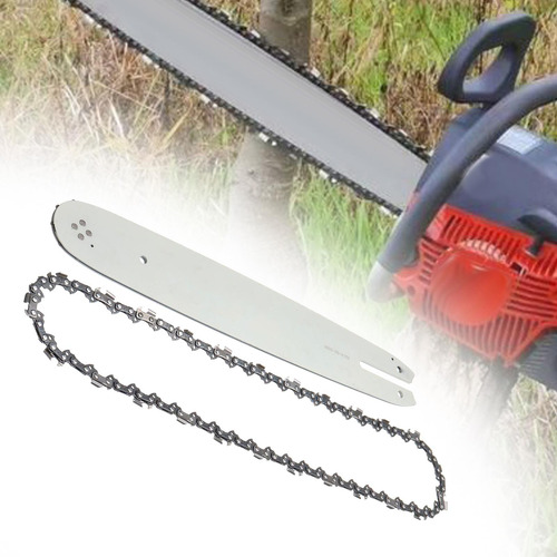 Barra Guía De Motosierra Y Guía De Metal Para Cadena, 18 Pul
