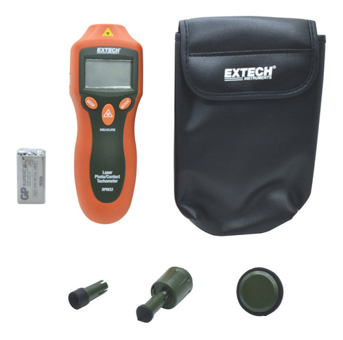 tacómetro Láser Y Contacto Hasta 19,999 Rpm velocimetro Extech Rpm33 medir velocidad y longitud