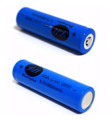 Bateria Recarregável 18650 3.7v Li-ion Lanterna Tatica Led