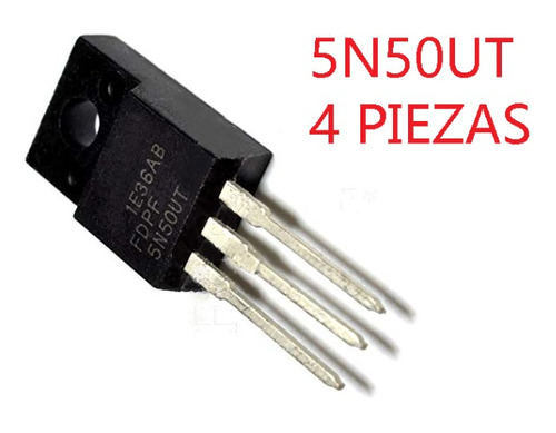 Paquete De 4 Piezas 5n50ut Transistor Mosfet