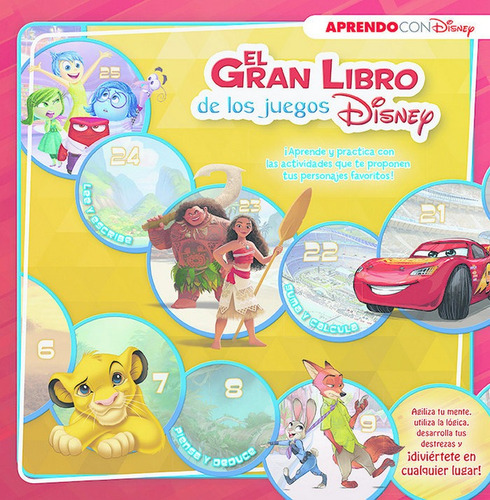 El Gran Libro De Los Juegos Disney (aprendo Con Disney), De Disney. Aprendo Con Disney, Vol. 1. Editorial Cliper Plus, Tapa Dura En Español