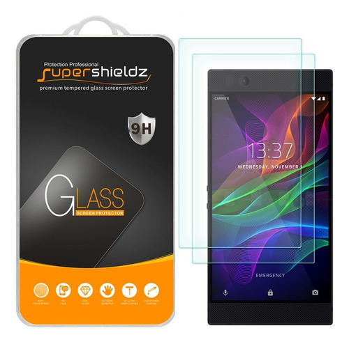  2-pack  Supershieldz Para Razer Telefono Protector De Visu