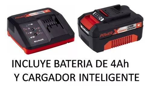 Amoladora Einhell Axxio Brushless + Bateria 4 Ah + Carg