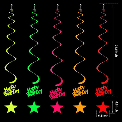 Glow Party Supplies - Juego De Suministros De Fiesta De Neón