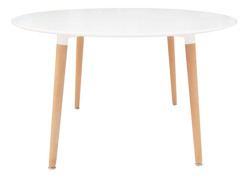 Mesa Redonda Eames Comedor Cocina Madera Diseño Nordica 90cm